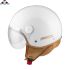 HELM BEON DESIGN GLANS WIT BRUIN LUXE M