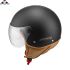HELM BEON DESIGN MAT ZWART BRUIN LUXE XL