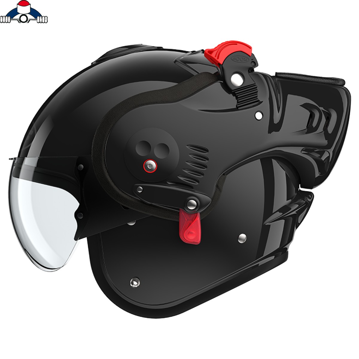 HELM ROOF BOXER ALPHA V8 GLANS ZWART L/60 | Leertouwer Soest B.V