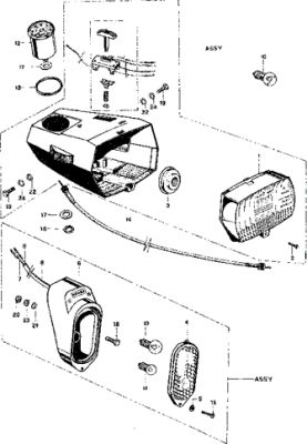 Headlight Speedometer Rearlight
