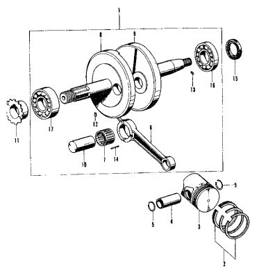 Crankshaft and Piston